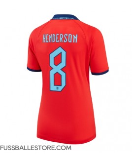 Günstige England Jordan Henderson #8 Auswärtstrikot Damen WM 2022 Kurzarm